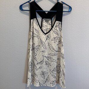 Sleeveless Silk Butterfly Blouse (S)